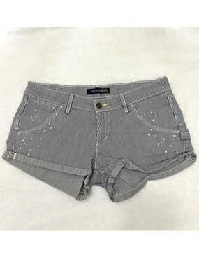Levi’s Jeans Genuinely Crafted Railroad Striped Short Carpenter Shorts Size 7